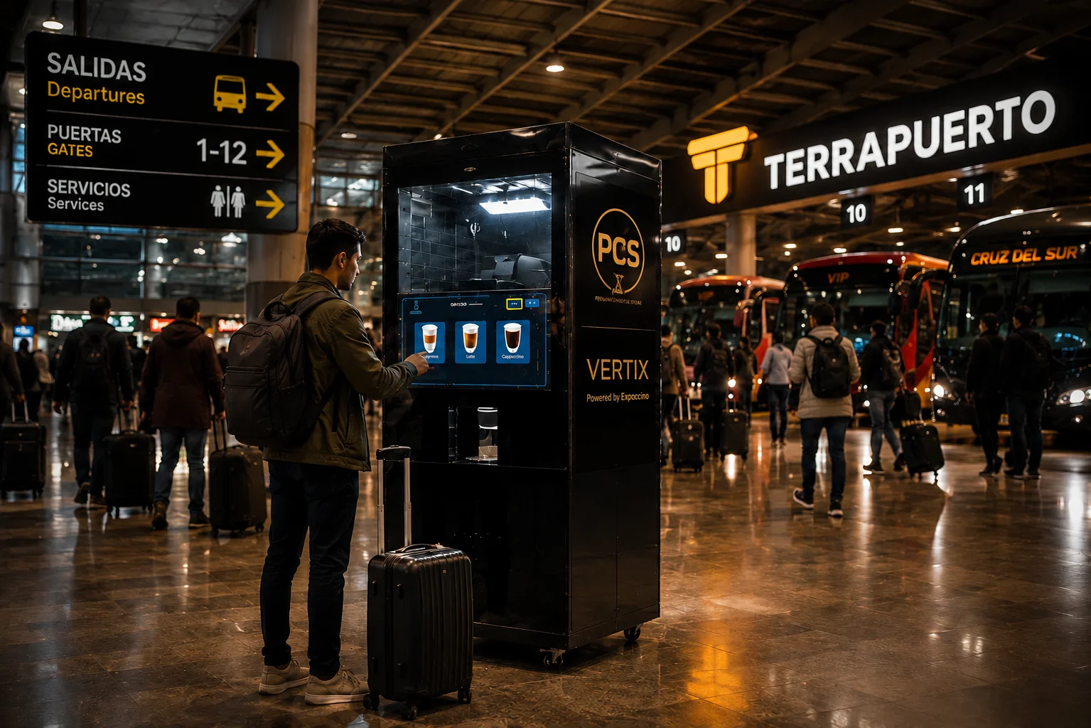 EXPOCCINO Compact — Plataforma de retail autónomo